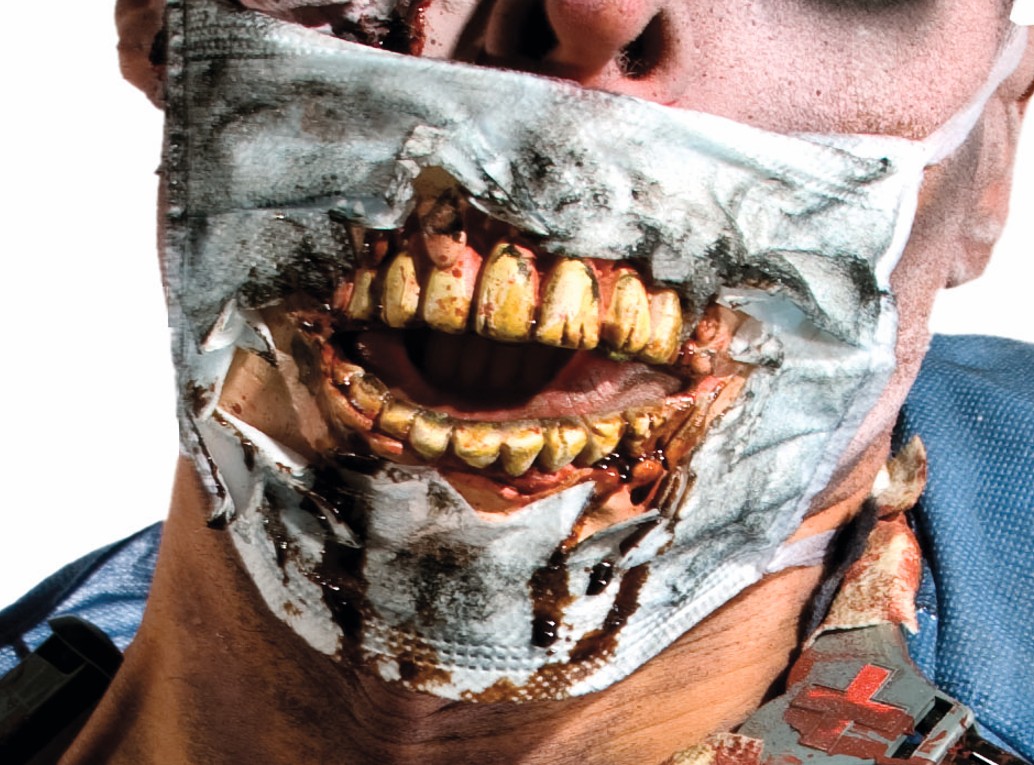 rubies-zombie-arzt-maske-mit-zahn-halloween image 3