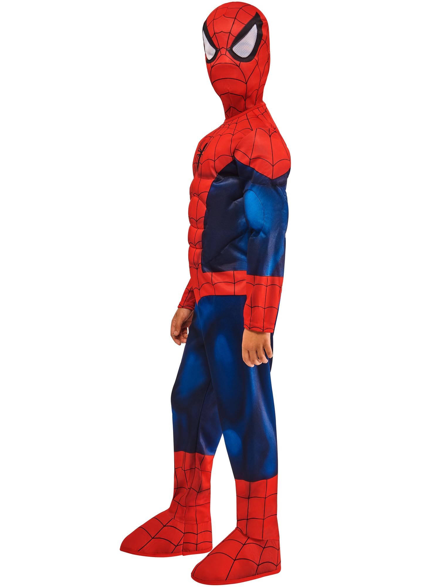 rubie-s-deluxe-spider-man-kost-m-kinder-5-6-jahre-muskelanzug image 3