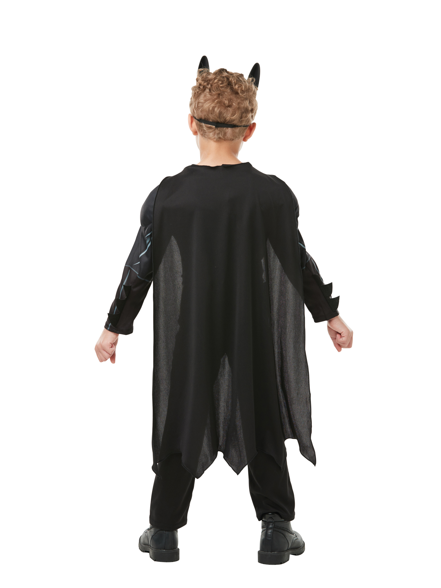 rubies-batman-kost-m-deluxe-schwarz-gelb-muskeln image 3