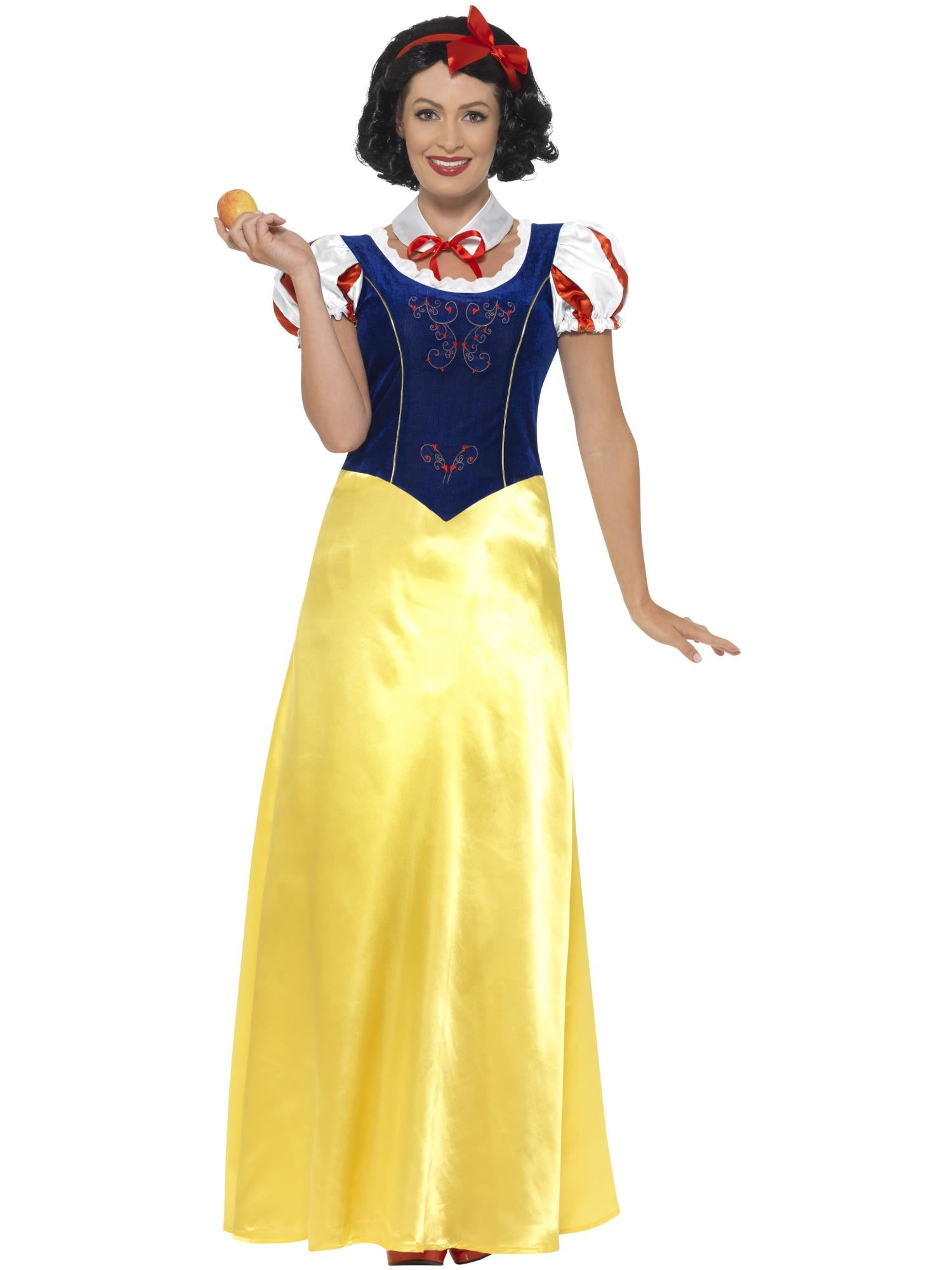 smiffys-fever-princess-snow-kost-m-s-gelb-blau-m-rchenkleid image 4
