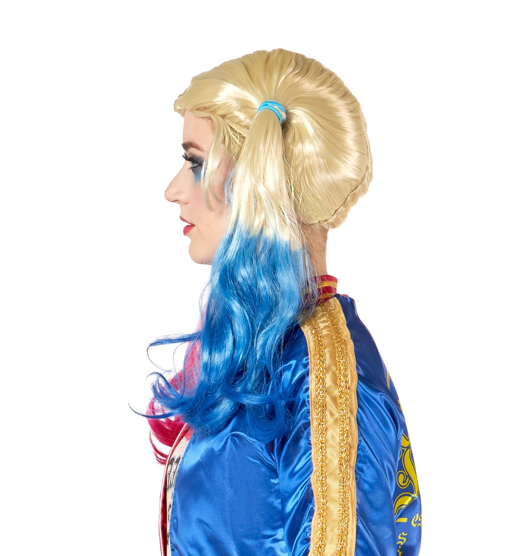 rubie-s-deluxe-harley-quinn-per-cke-blond-pink-blau-erwachsene image 4