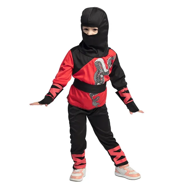 boland-ninja-warrior-kinderkost-m-3-4-jahre-rot-mit-drache image 1