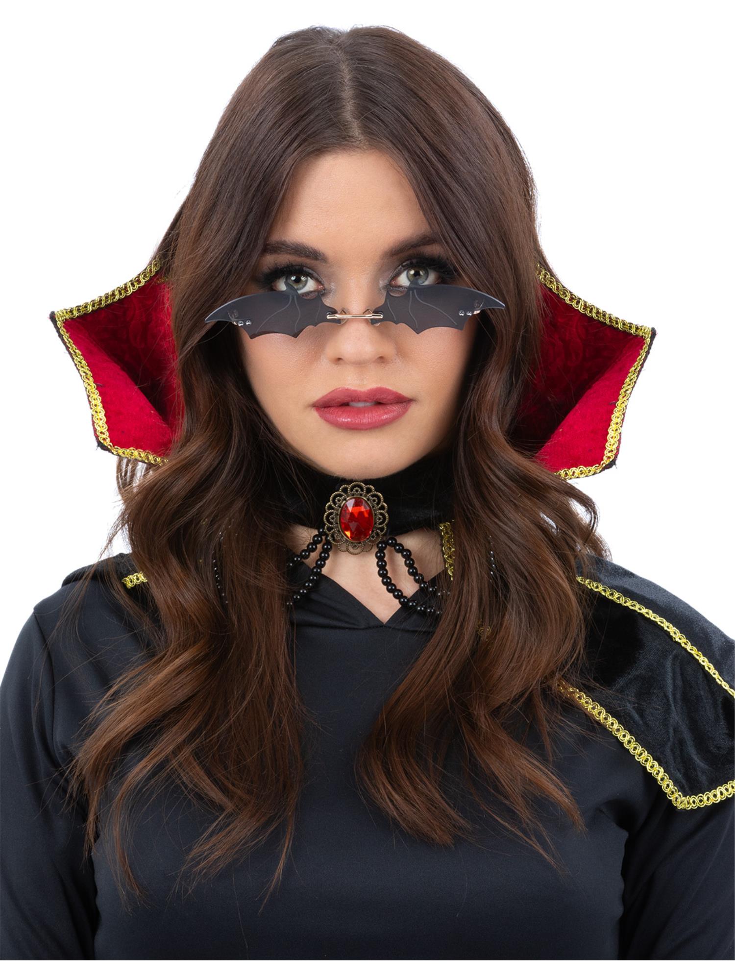 smiffys-fever-bat-specs-brille-fledermaus-schwarz-one-size image 1