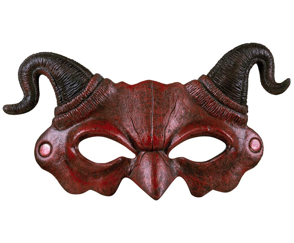 boland-72254-halbmaske-d-mon-rot-schaum-erwachsene image 1