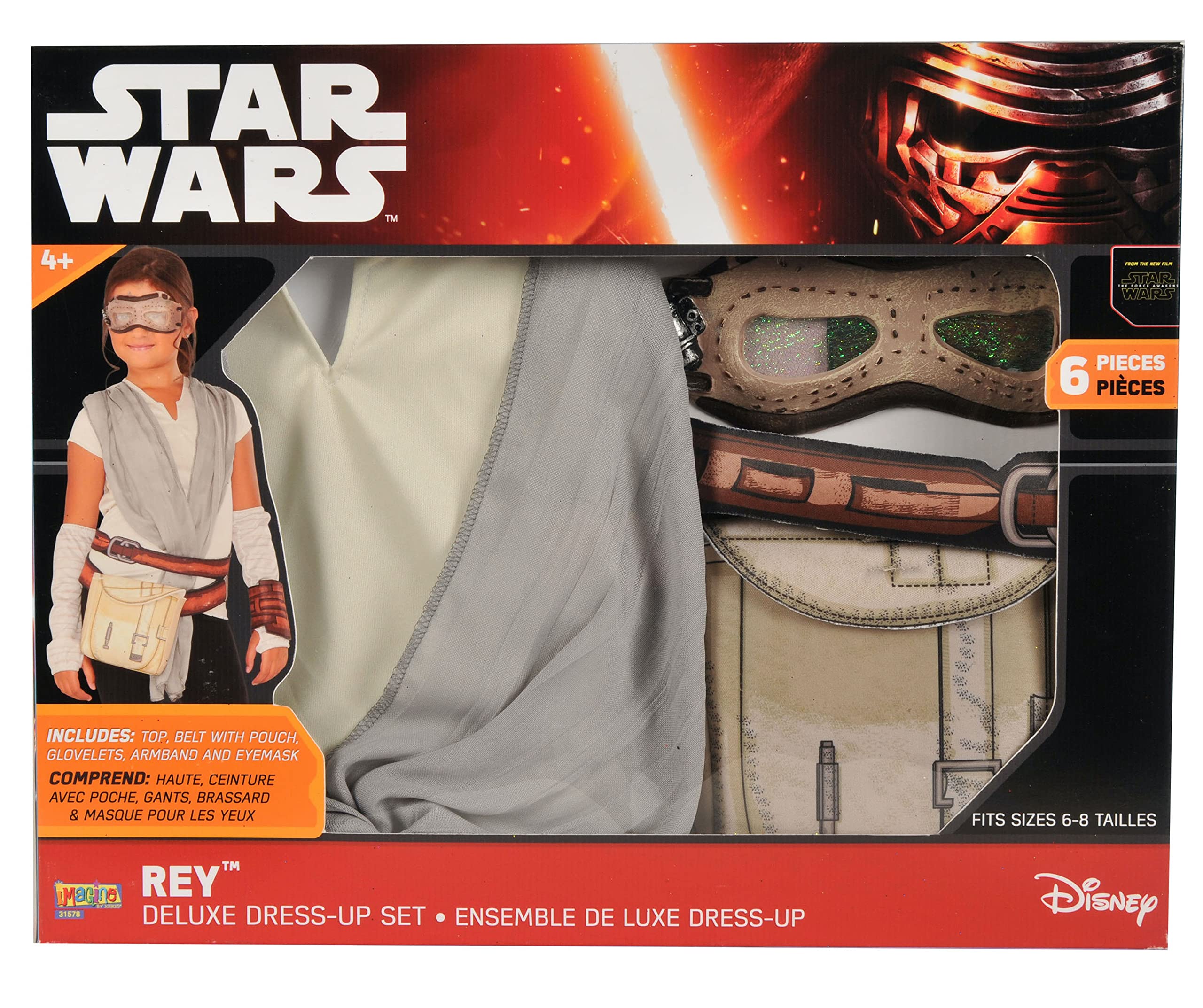 rubie-s-deluxe-rey-kost-m-set-kinder-star-wars image 2