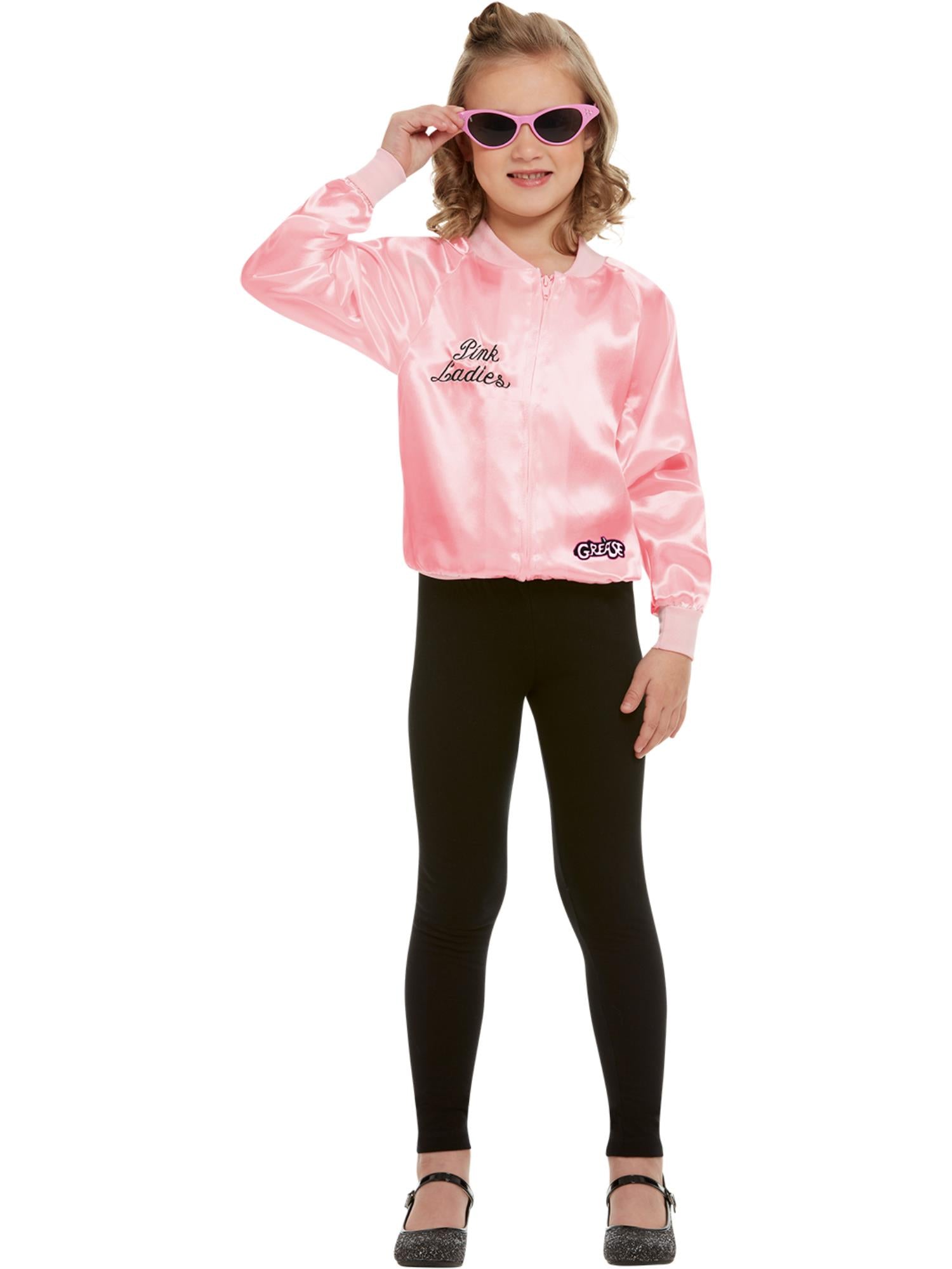 smiffys-fever-grease-pink-ladies-jacke-kinder-s-rosa-satin image 7