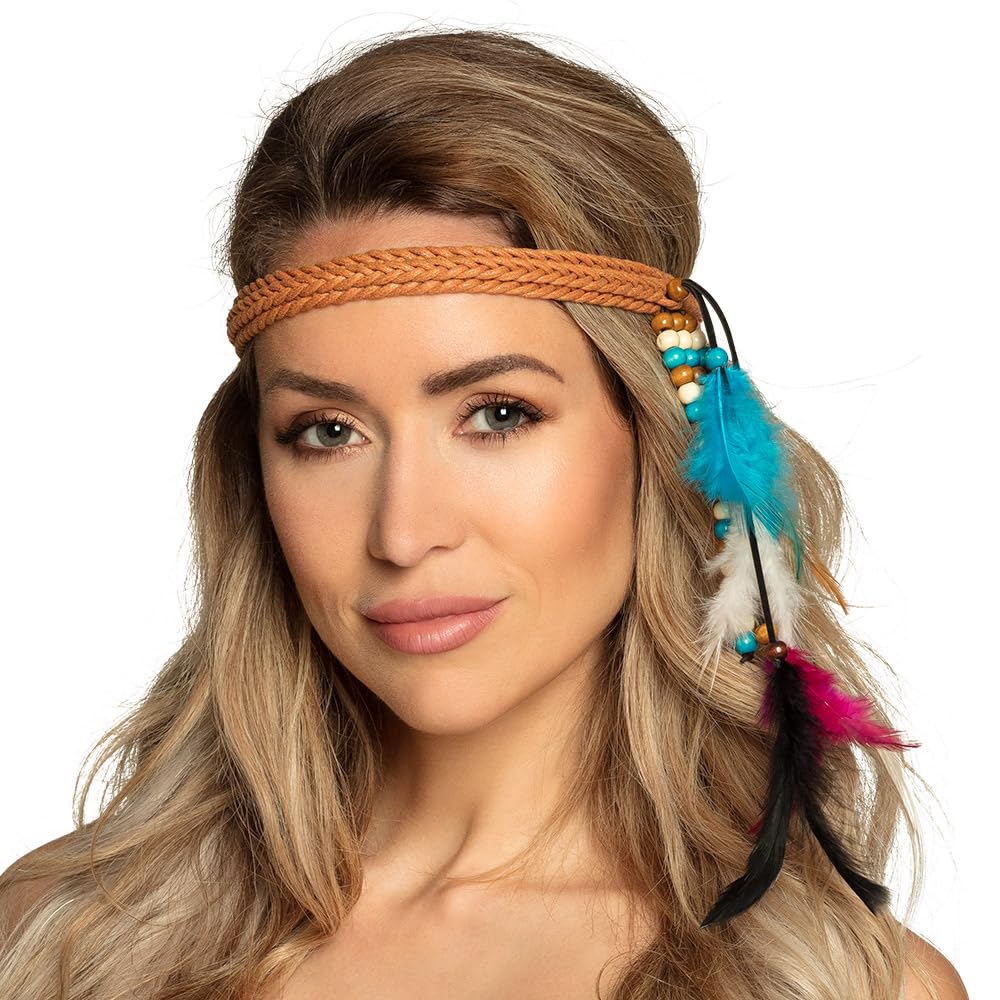 boland-headwear-festival-stirnband-mit-federn-boho-einheitsgr-e image 2