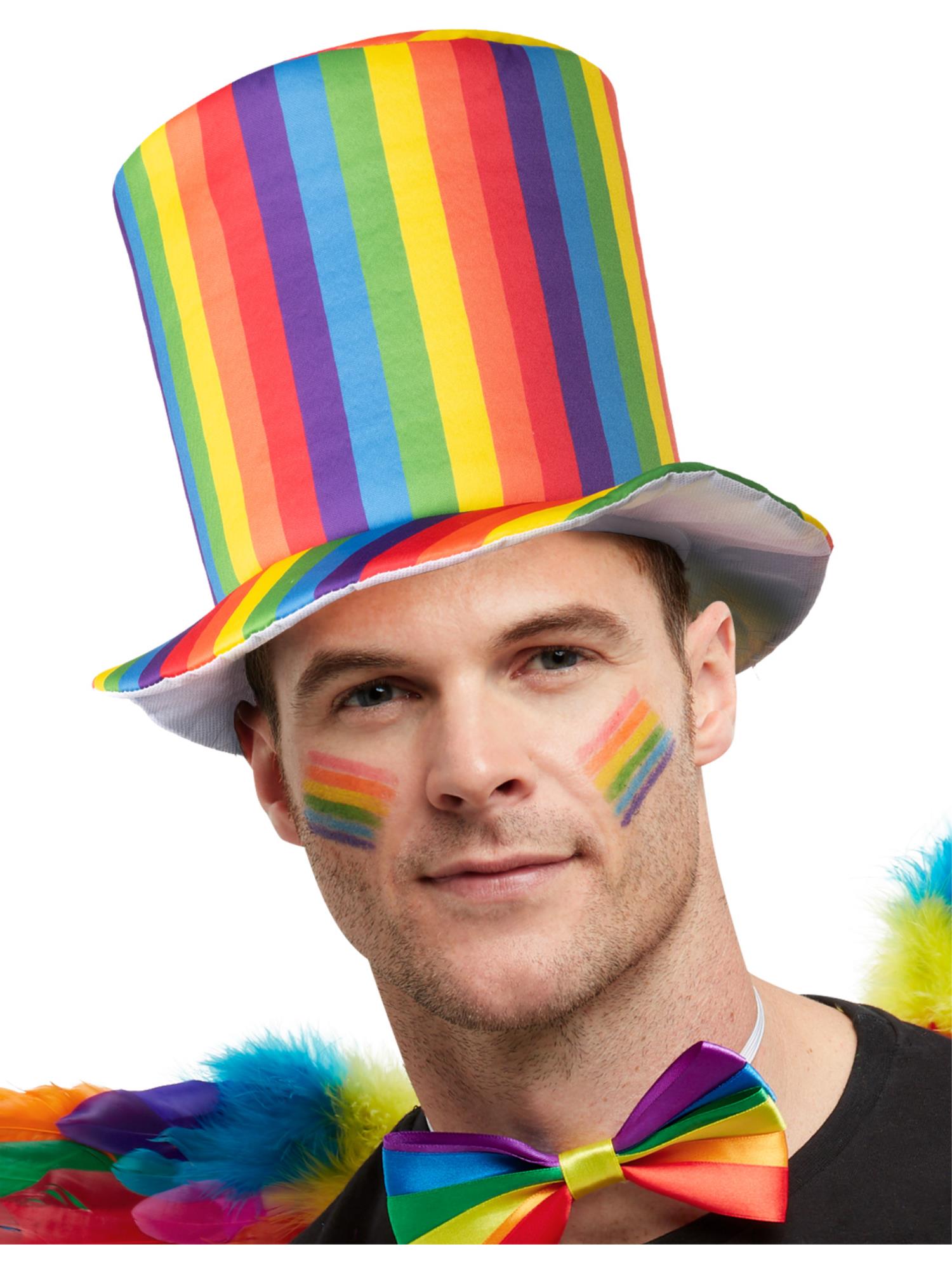 smiffys-fever-pride-zylinder-regenbogen-gestreift image 2