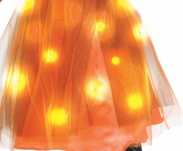 rubies-hexe-led-kost-m-orange-kleid-mit-hut-leuchtend image 4