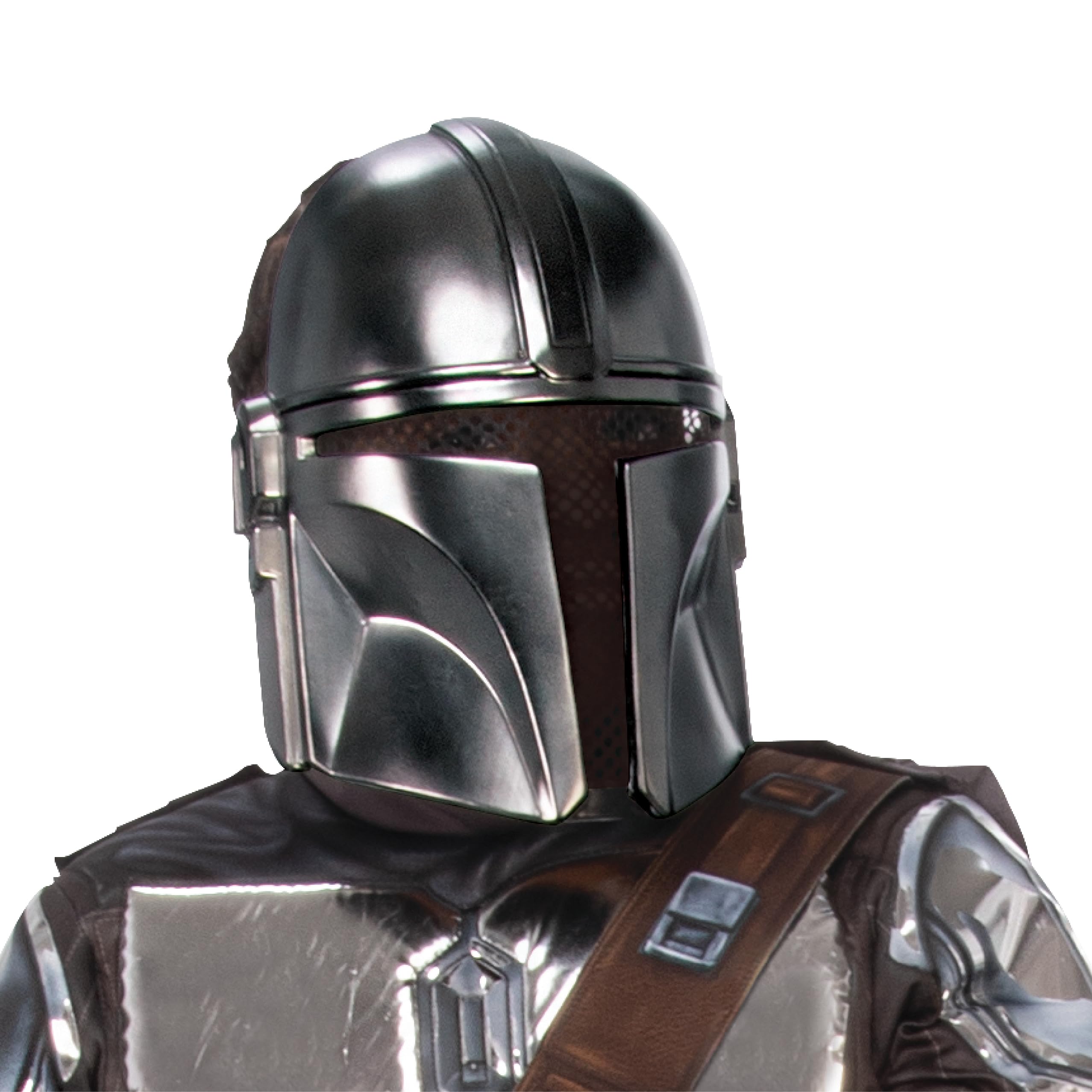 rubie-s-deluxe-mandalorian-beskar-maske-kinder-halbmaske image 1