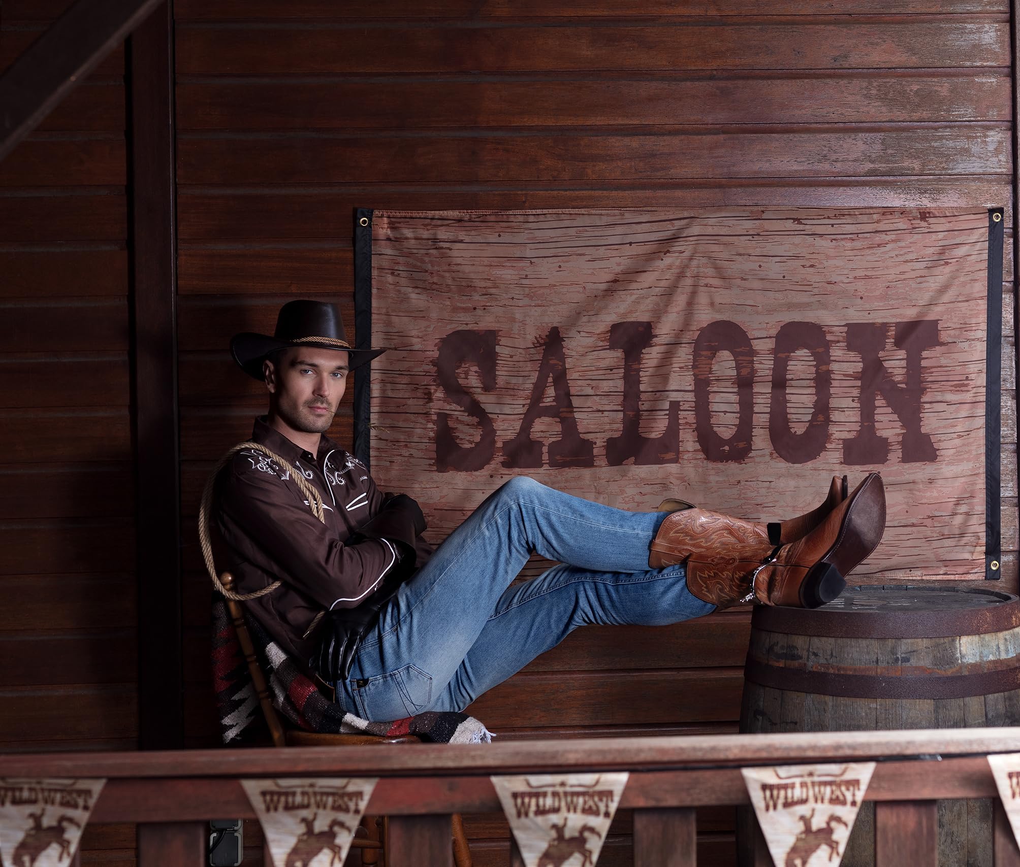 boland-western-hemd-braun-m-cowboy-kost-mhemd-polyester image 5