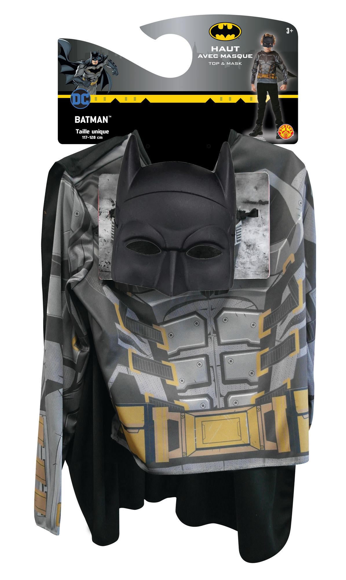 rubies-batman-kost-m-set-top-cape-maske-justice-league image 2