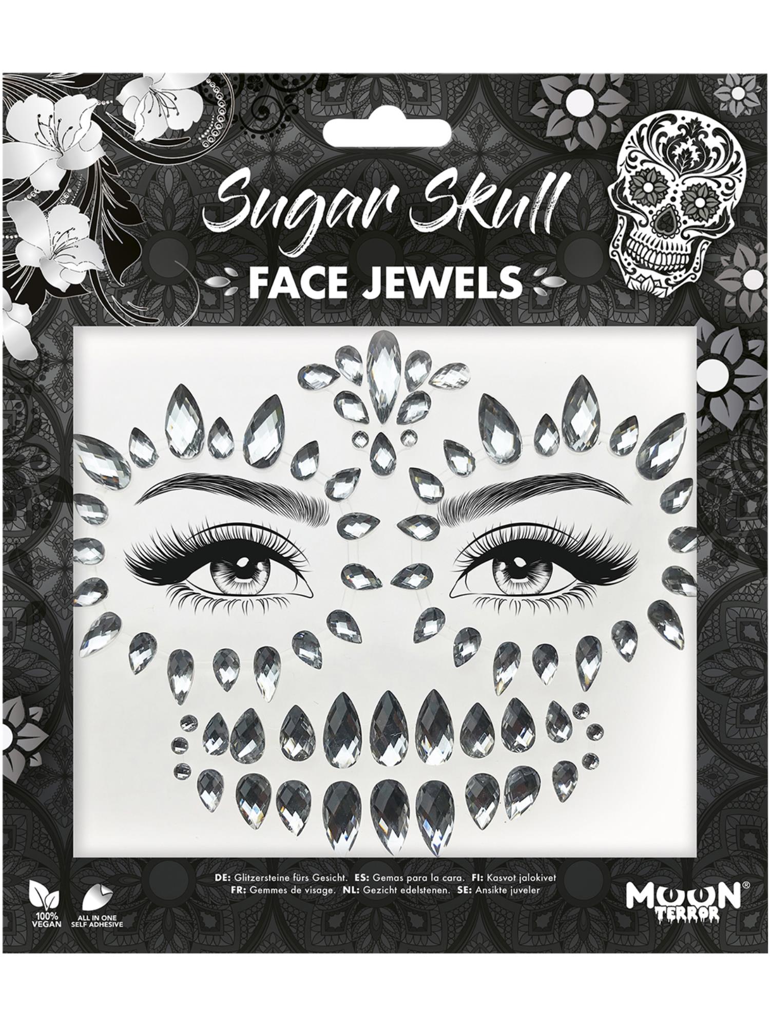 smiffys-makeup-fx-moon-terror-face-jewels-sugar-skull image 1