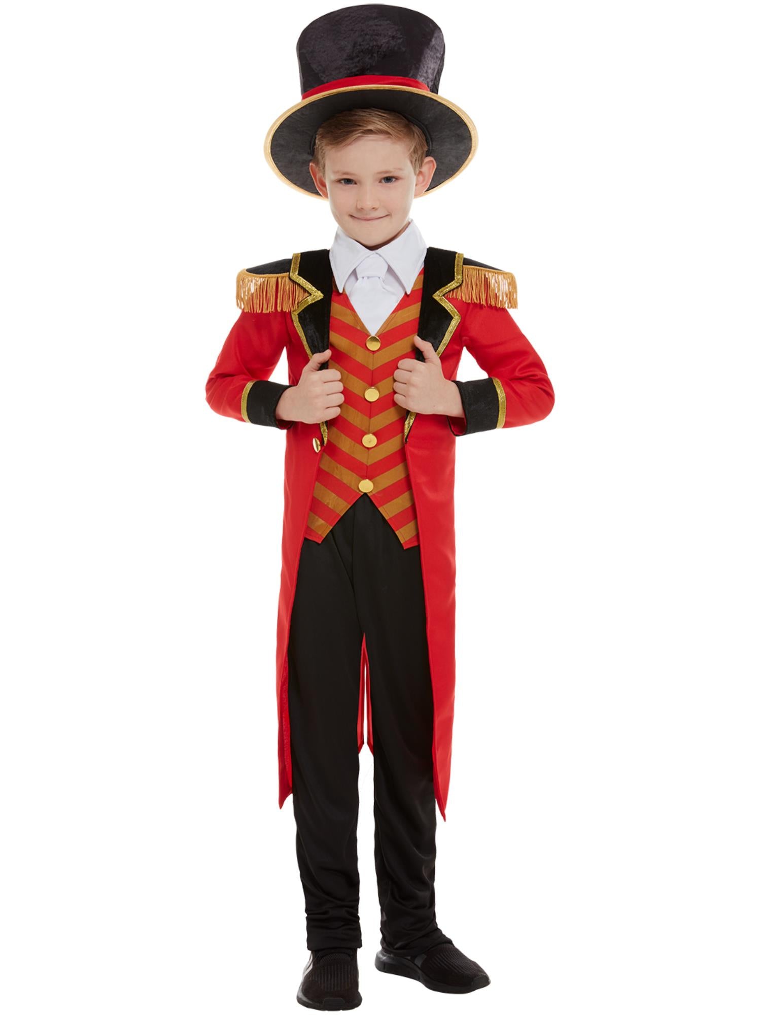 smiffys-fever-zirkusdirektor-kost-m-jungen-rot-3-tlg image 1