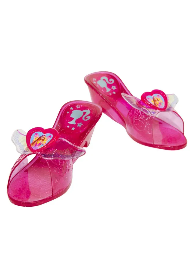 rubie-s-deluxe-barbie-prinzessin-schuhe-rosa-kinder-mit-absatz image 1