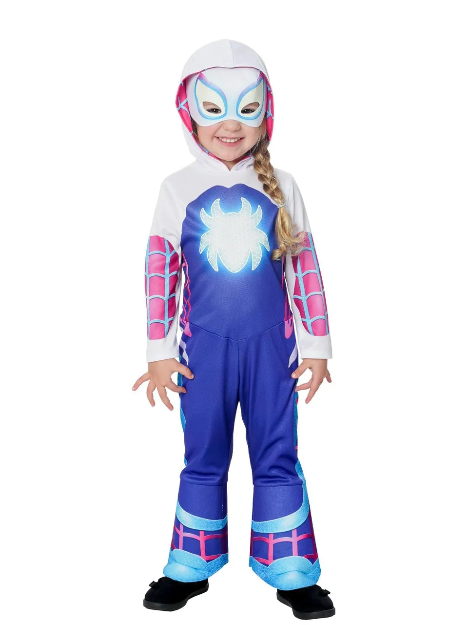 rubie-s-deluxe-ghost-spider-gwen-m-dchenkost-m-3-4-jahre image 1