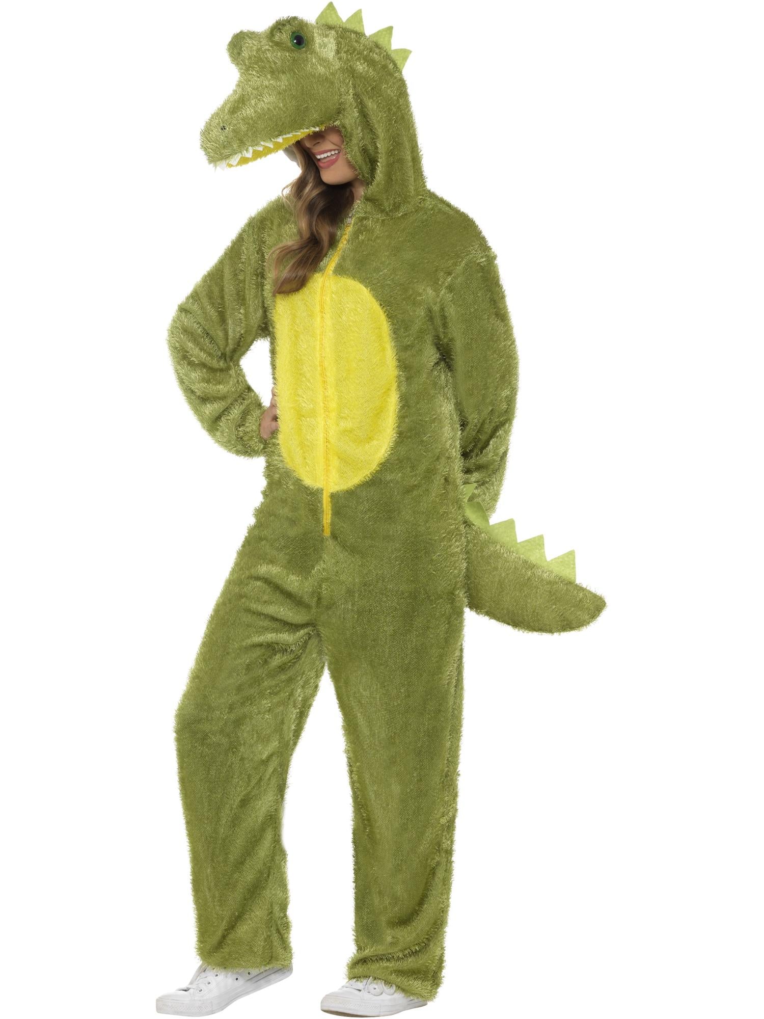 smiffys-fever-krokodil-kost-m-herren-gr-n-jumpsuit-m image 7