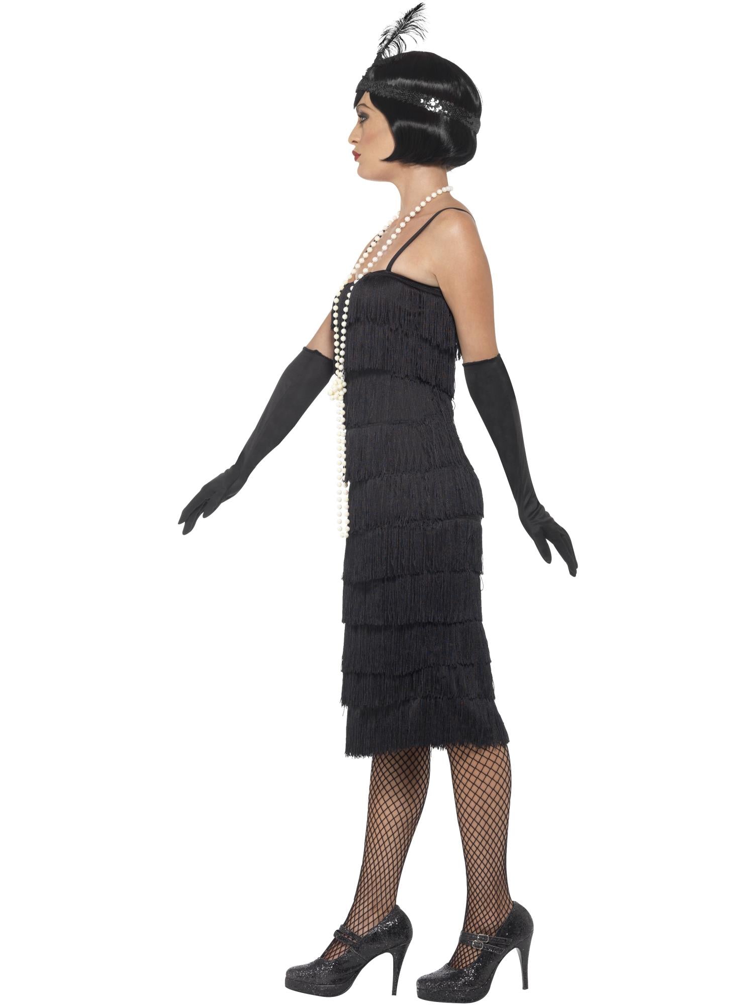 smiffys-fever-flapper-kost-m-schwarz-lang-mit-fransen image 3