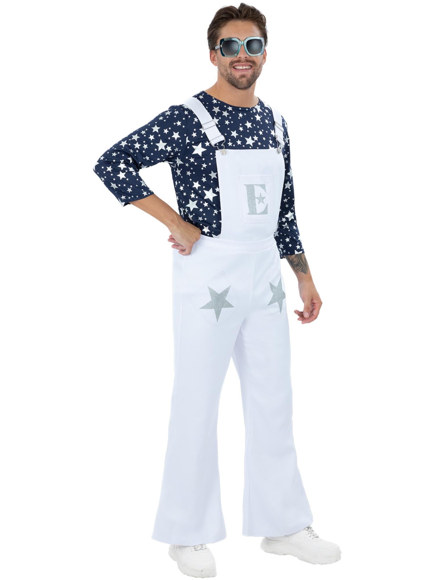 smiffys-fever-elton-john-dungarees-herrenkost-m-gr-l-70er-sterne image 1