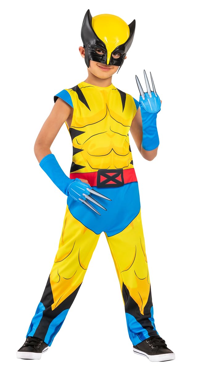 rubie-s-deluxe-marvel-wolverine-kinderkost-m-7-8-mit-krallen image 1