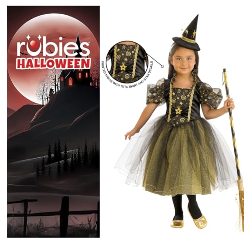 rubie-s-deluxe-web-witch-hexenkost-m-gold-kinder-m image 8