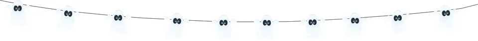 rubies-geister-girlande-wei-filz-halloween image 1