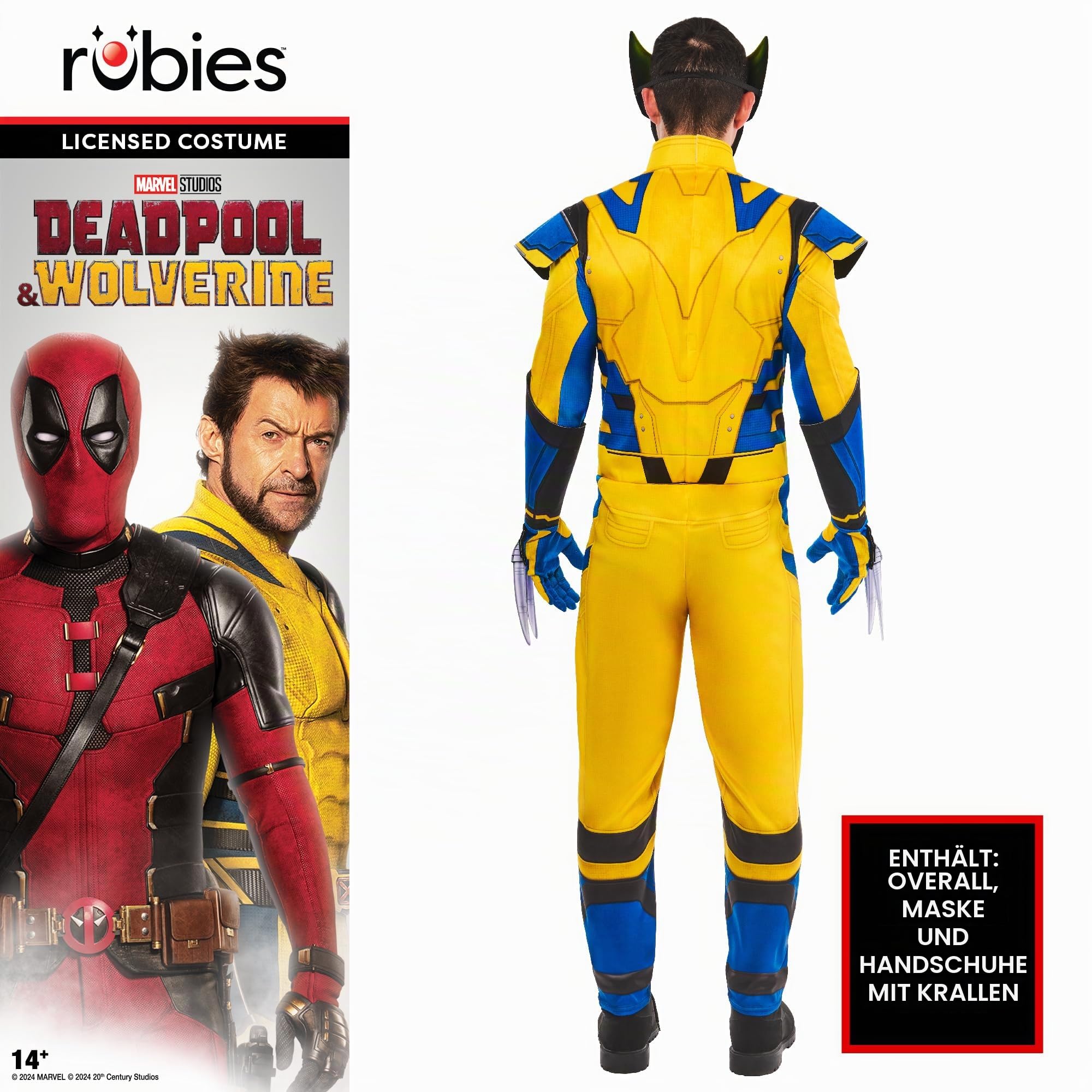 rubie-s-deluxe-wolverine-kost-m-gr-l-marvel-herren image 2