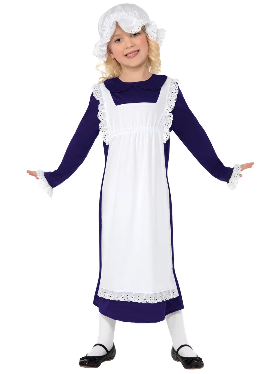 smiffys-fever-victorian-poor-girl-kost-m-m-dchen-blau-m image 1