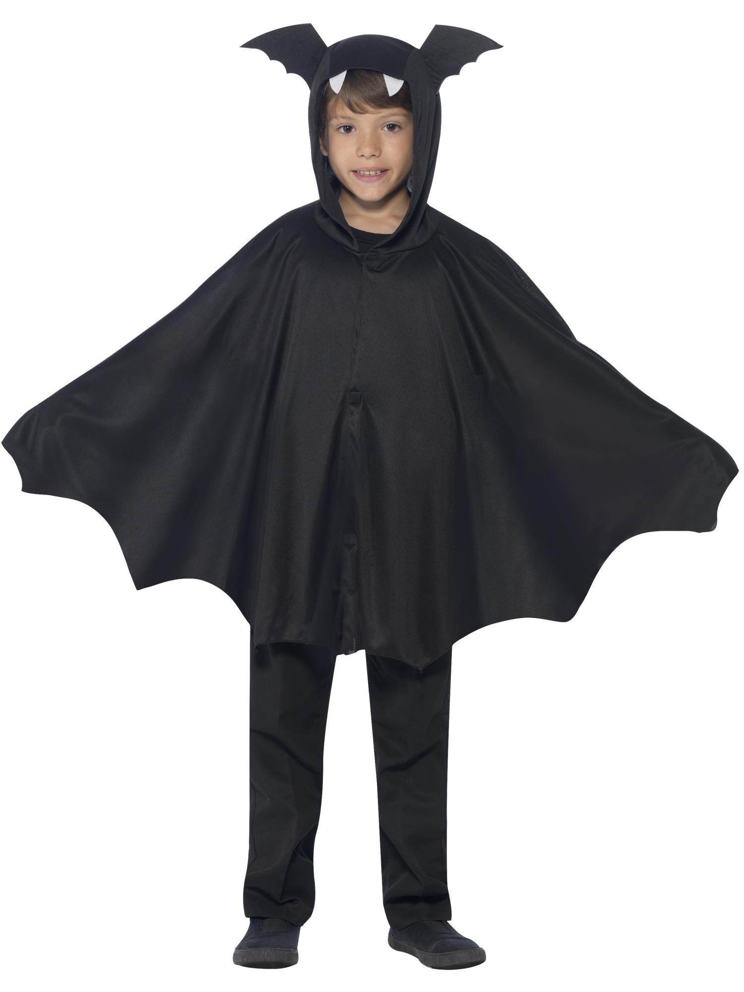 smiffys-fever-fledermaus-cape-schwarz-kinder-m-l image 1
