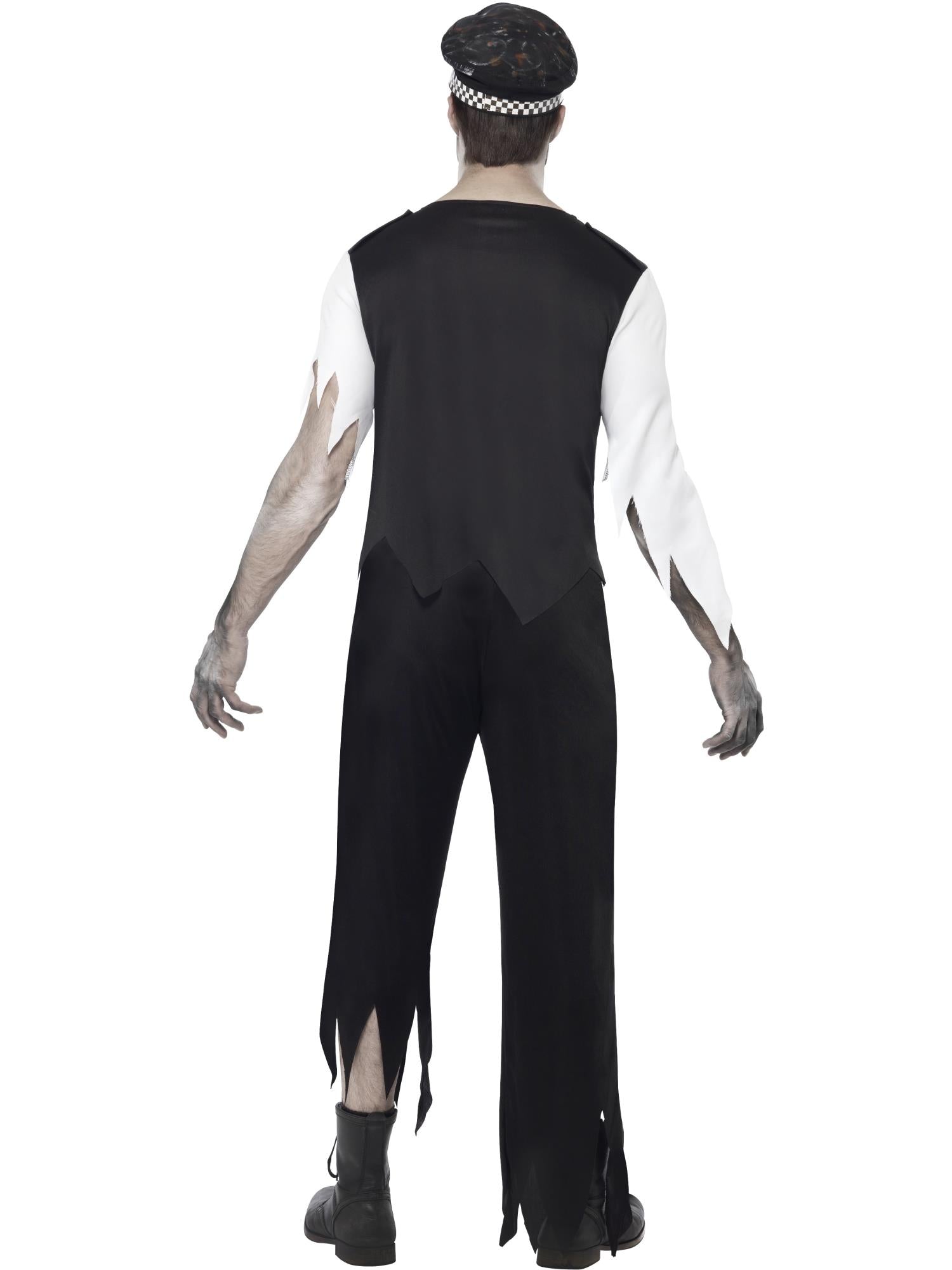 smiffys-fever-zombie-polizist-kost-m-herren-schwarz-m-l image 2