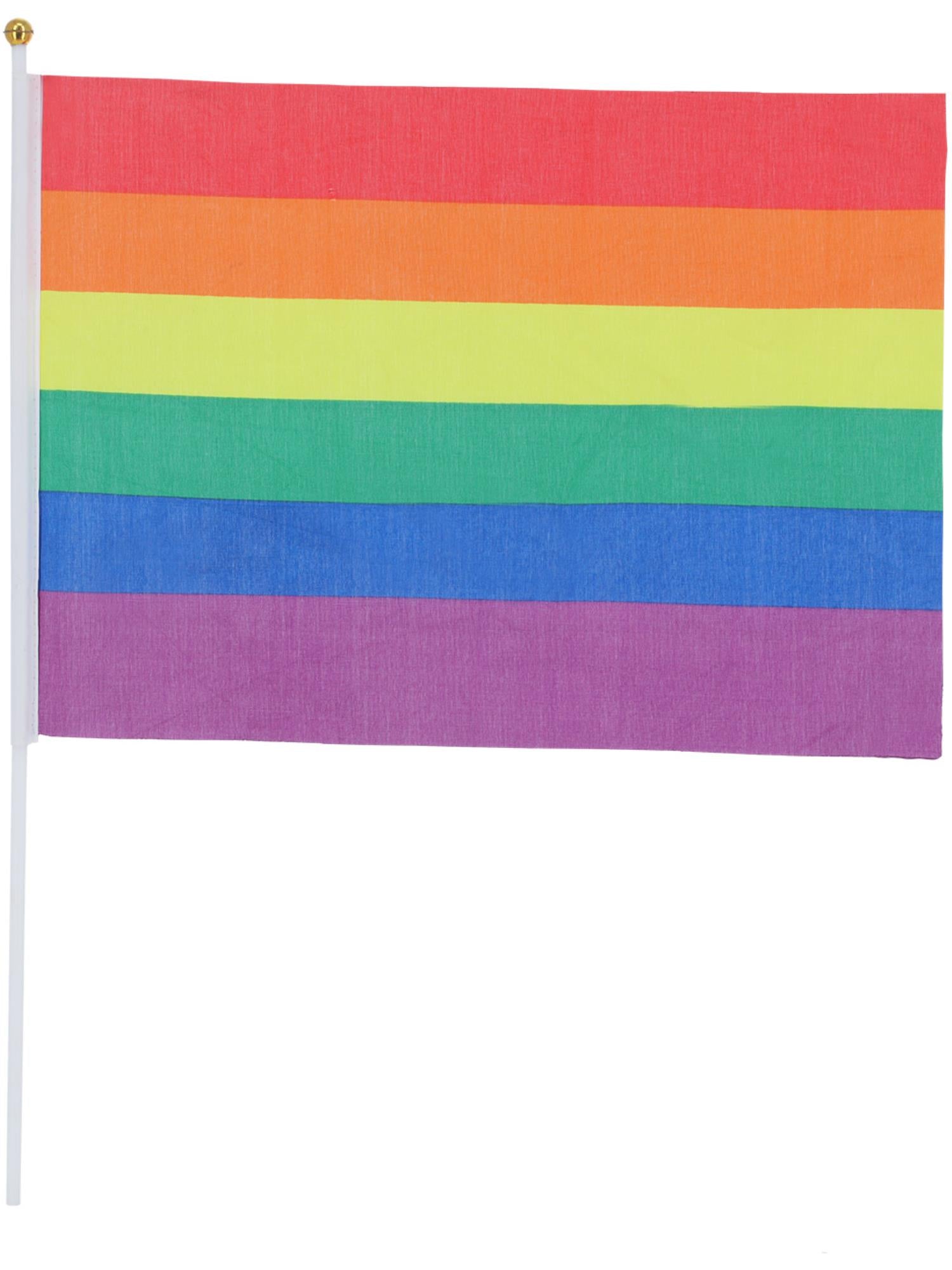 smiffys-fever-regenbogen-handflaggen-45x30-cm-12-st-ck-pride image 2