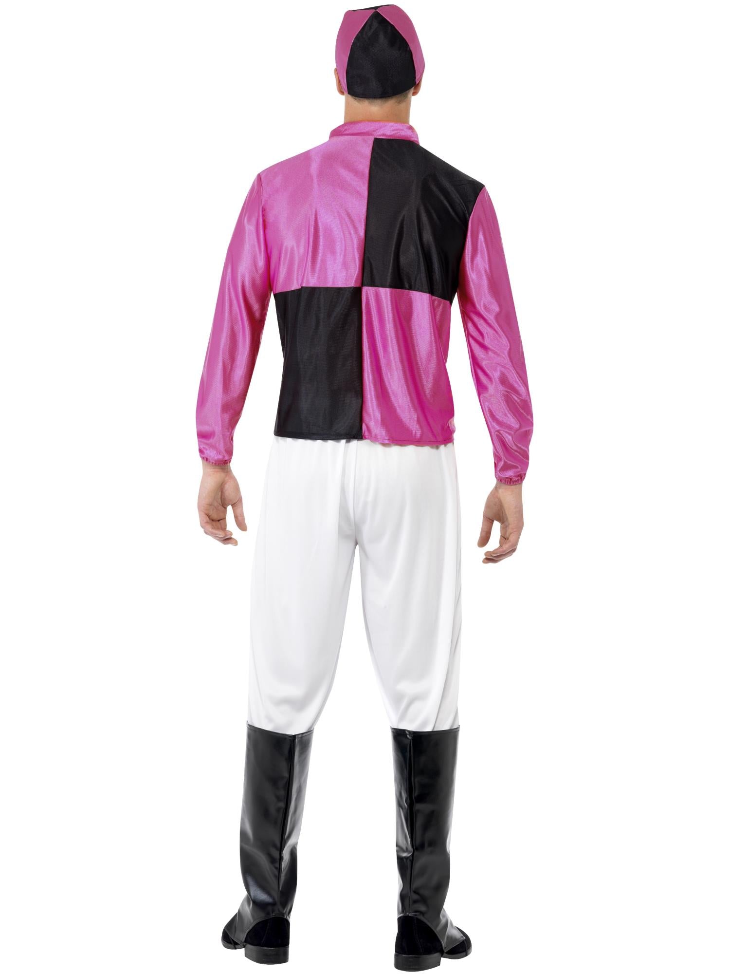 smiffys-fever-jockey-kost-m-herren-schwarz-pink-5-tlg image 2