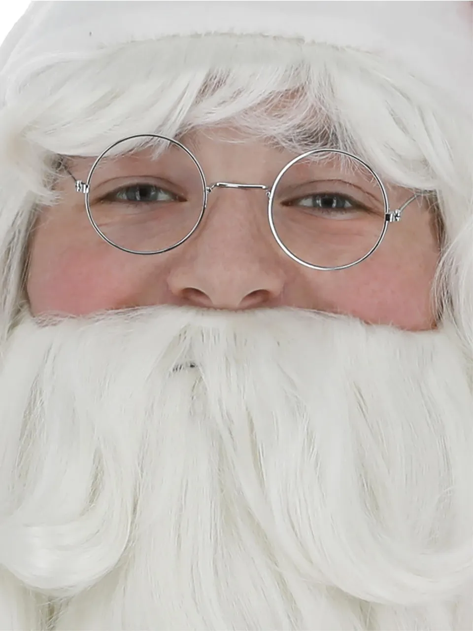 smiffys-fever-wire-framed-santa-specs-brille-silber-rund image 1