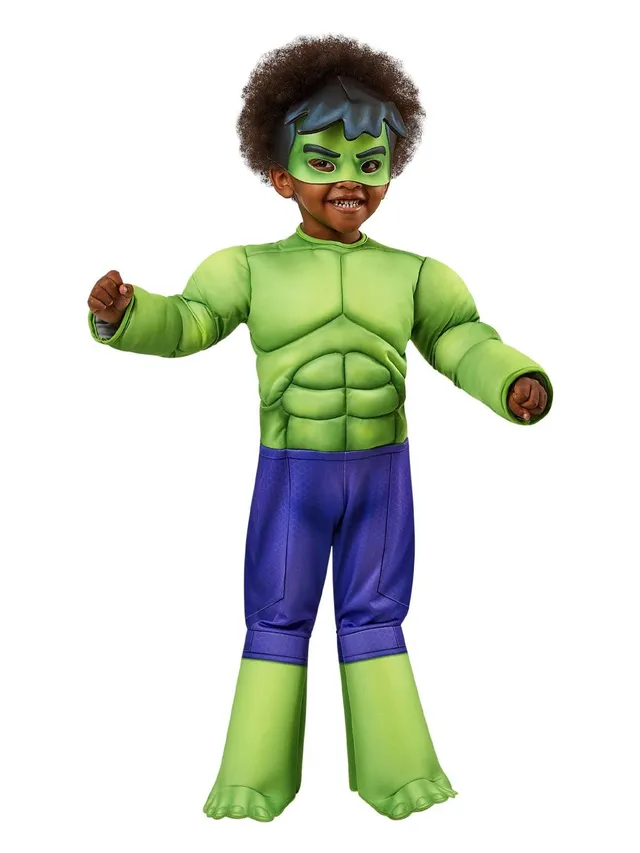 rubie-s-deluxe-hulk-kost-m-3-4-jahre-gepolstert-gr-n image 1