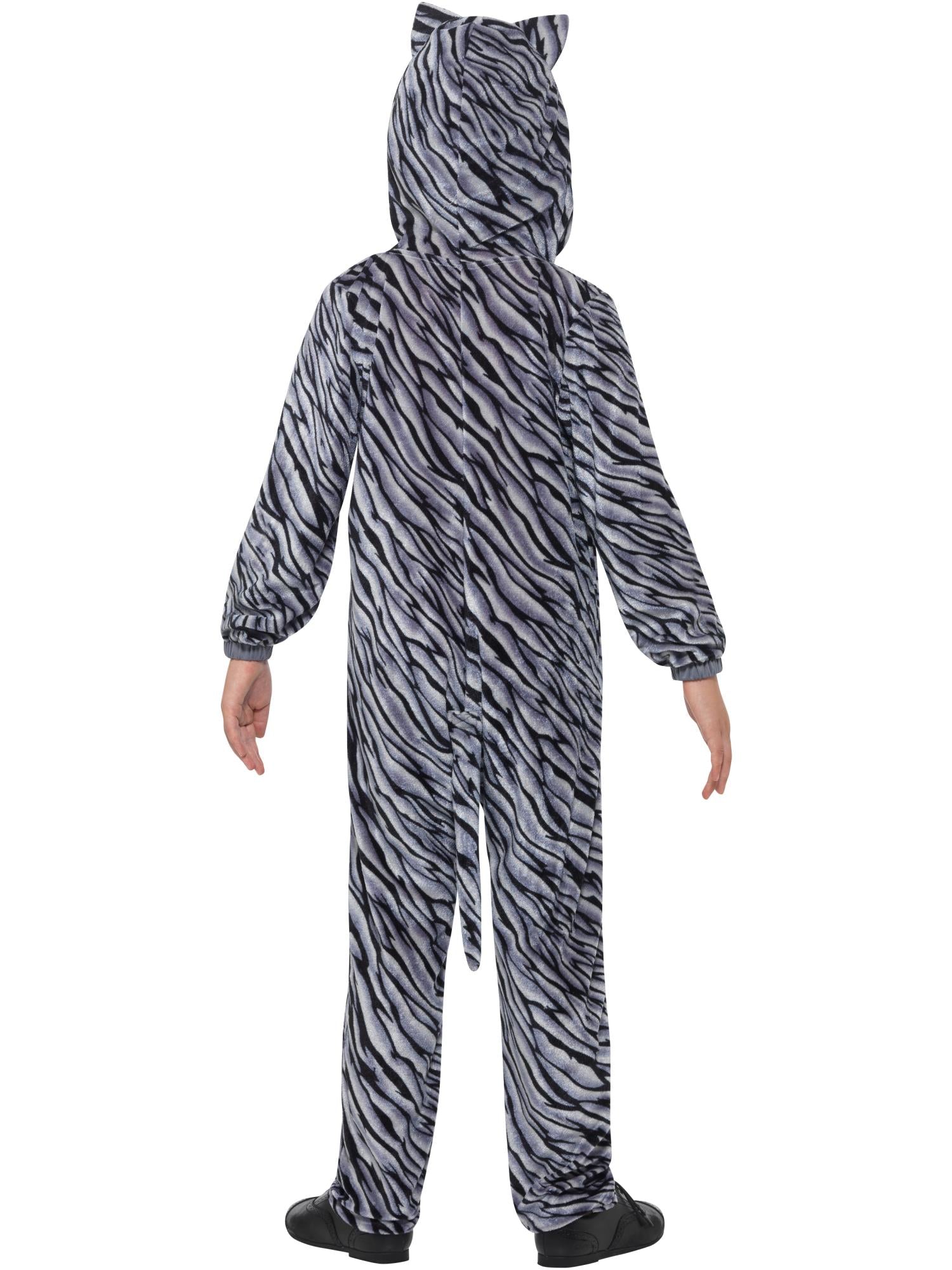 smiffys-fever-tabby-cat-onesie-kinderkost-m-grau-katze-gr-s-m image 2