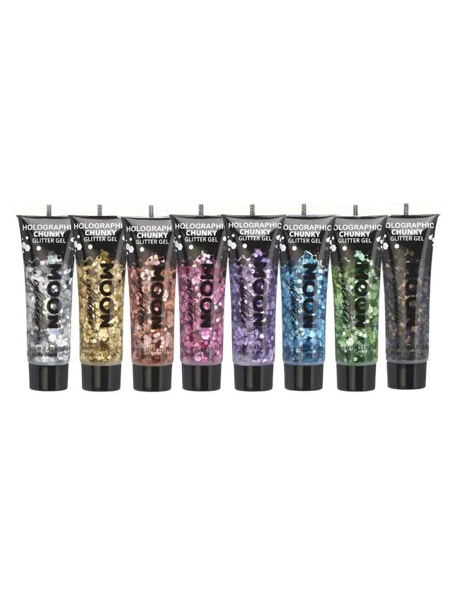 smiffys-makeup-fx-moon-glitter-gel-silber-holografisch-12ml image 1
