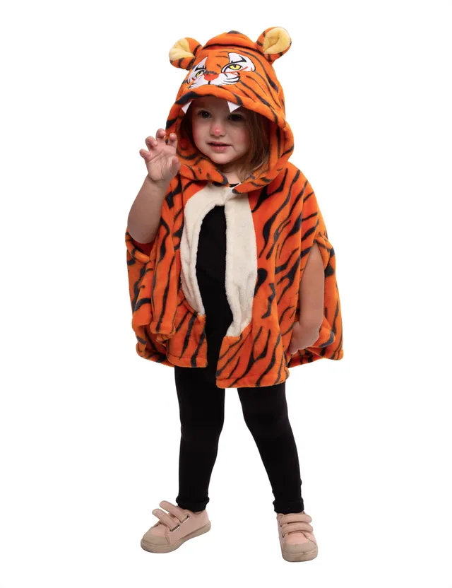 rubie-s-deluxe-super-tiger-kost-m-kinder-umhang-tigerkapuze image 1