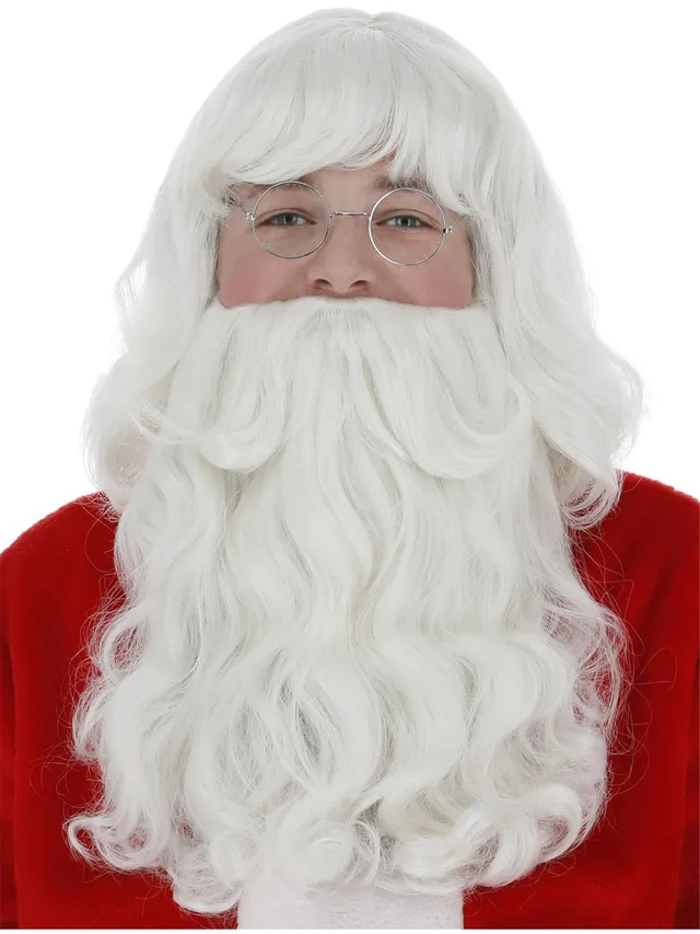 smiffys-fever-santa-per-cke-und-bart-set-wei-einheitsgr-e image 1