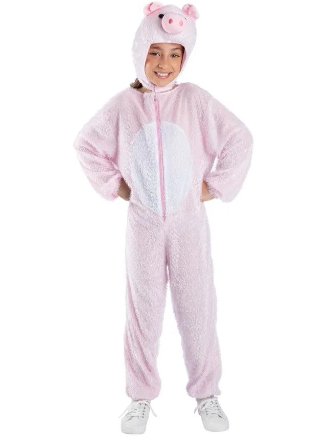 smiffys-fever-schwein-kost-m-kinder-rosa-pl-sch-overall image 1