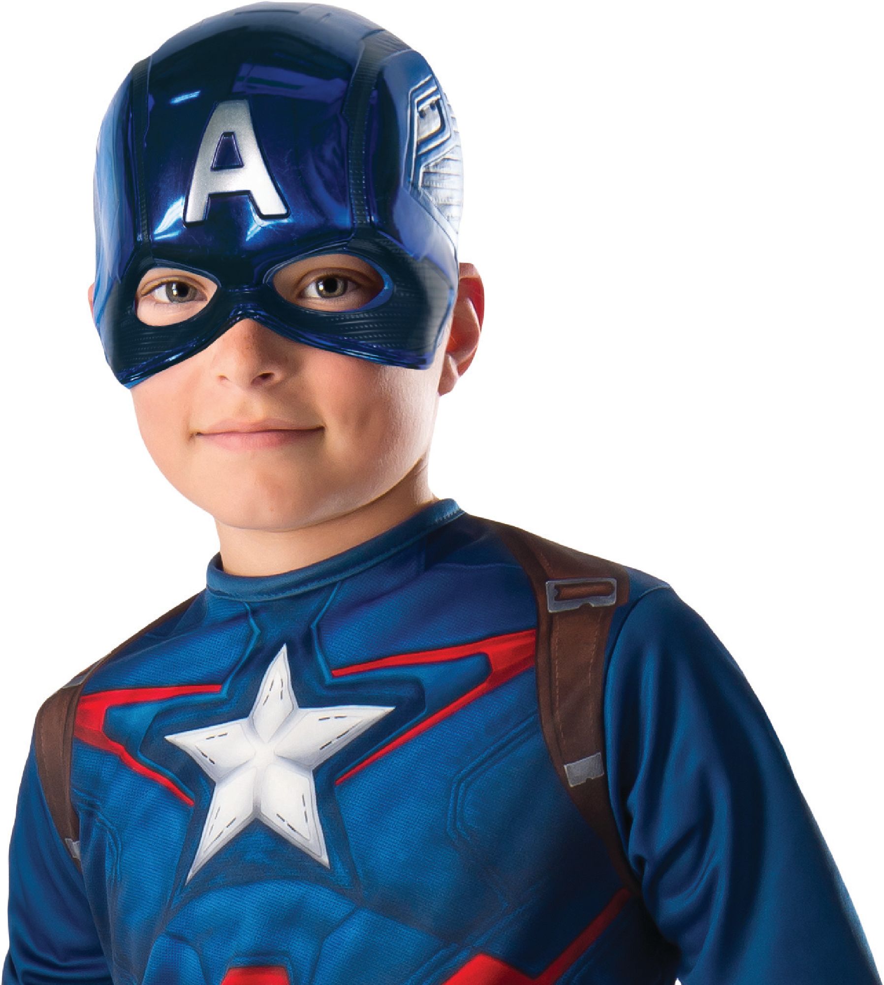 rubies-captain-america-maske-pvc-blau-silber image 1