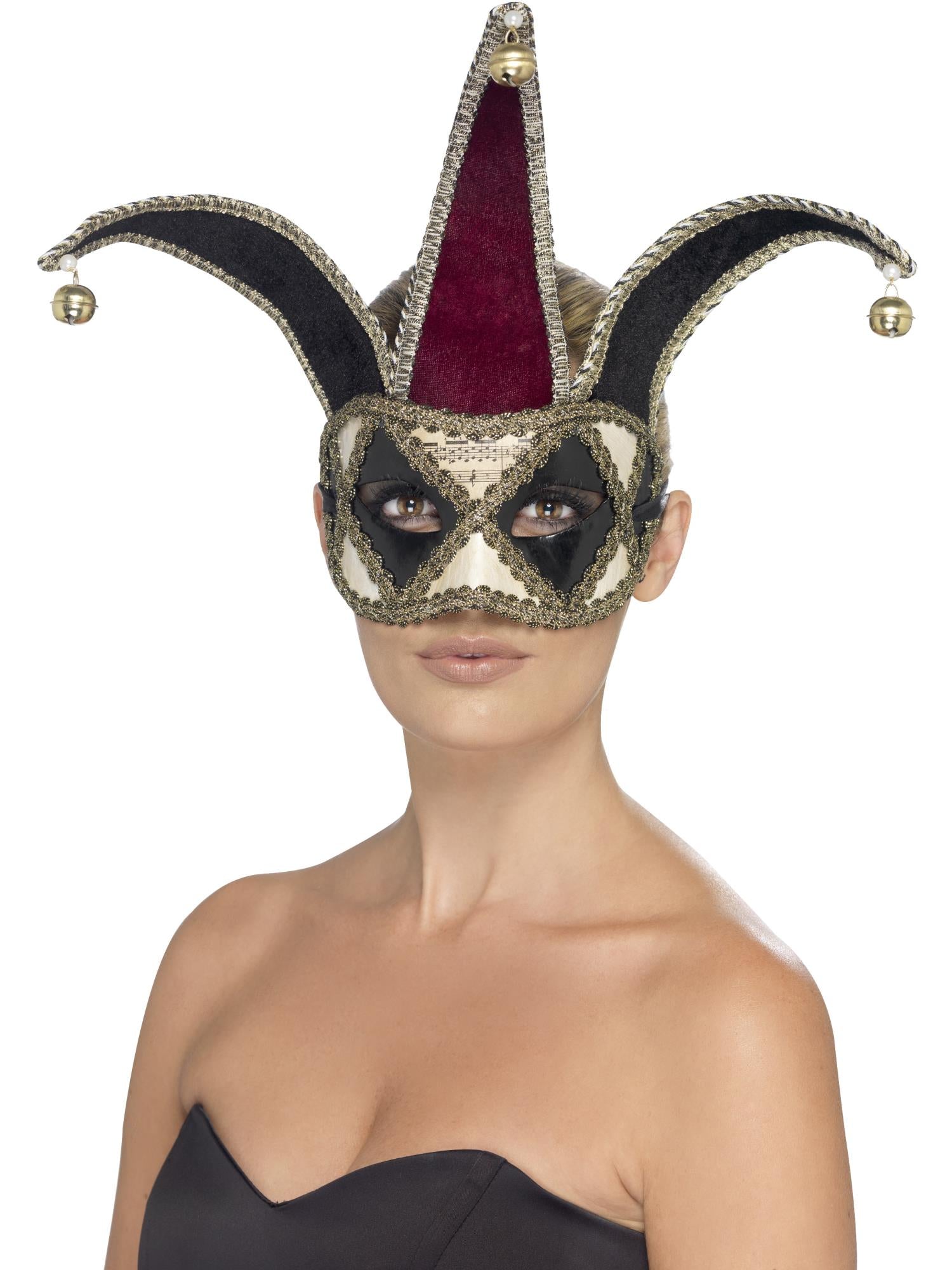 smiffys-fever-gothic-venetian-harlequin-augenmaske-bunt image 2