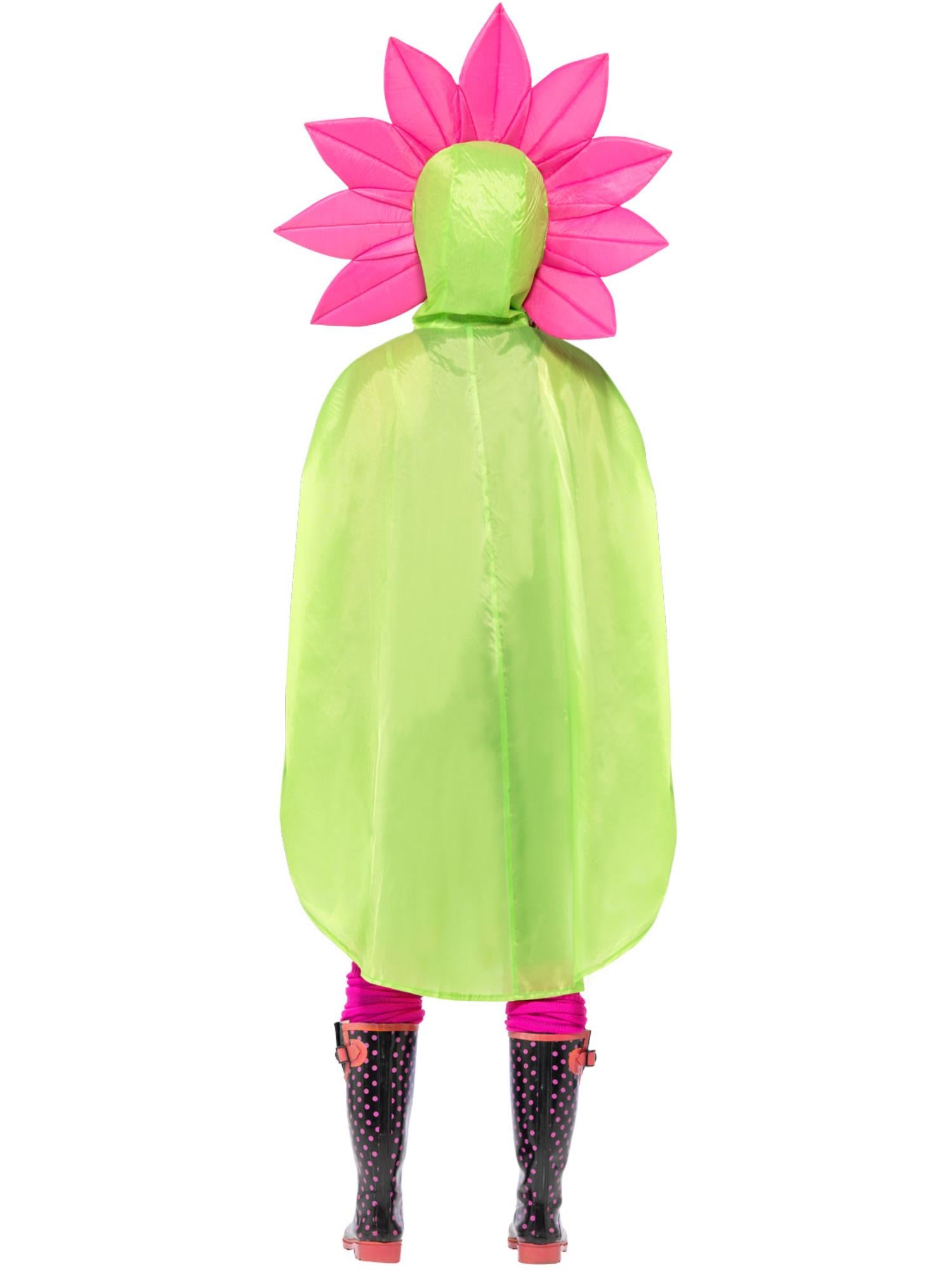 smiffys-fever-flower-party-poncho-gr-n-einheitsgr-e image 2