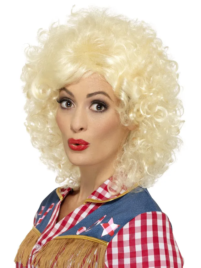 smiffys-fever-per-cke-rodeo-doll-blond-locken-damen image 1