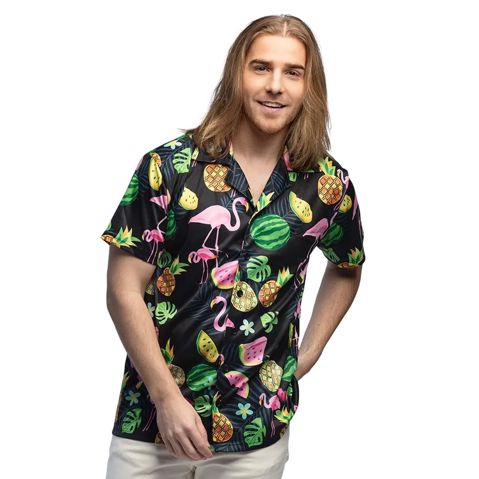 boland-swinging-flamingo-hawaii-hemd-herren-m image 1