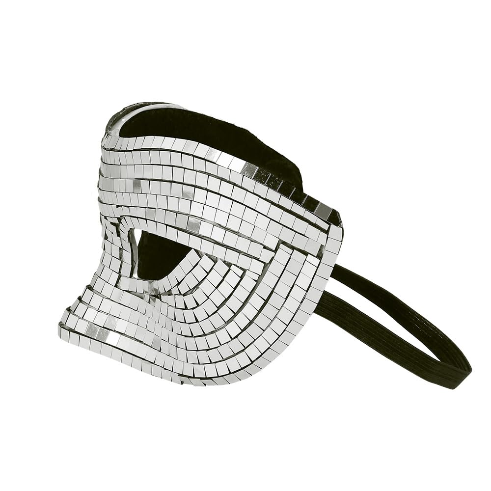 boland-masks-disco-augenmaske-silber-mosaik-verspiegelt image 4