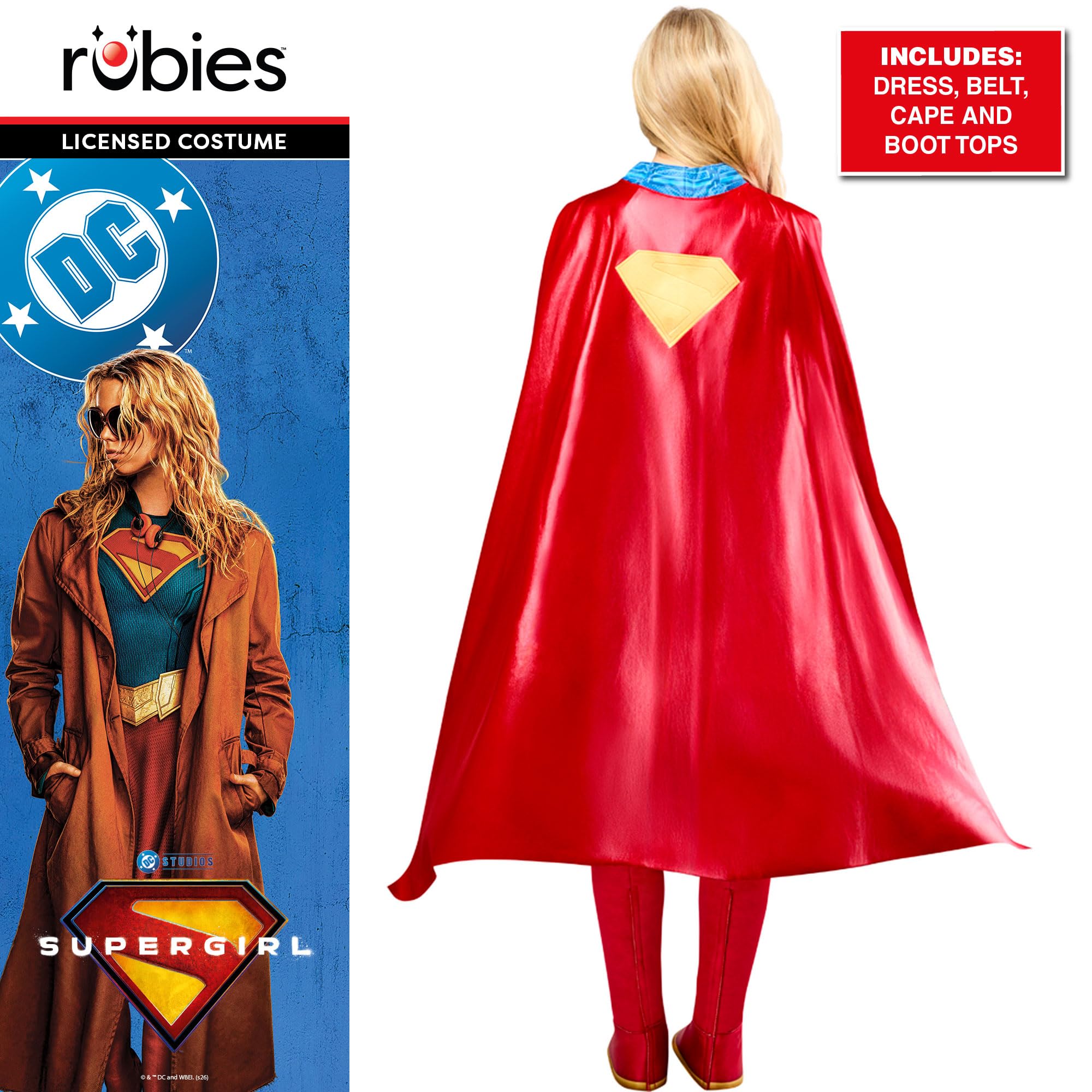 rubie-s-deluxe-supergirl-kost-m-damen-xl-kleid image 2