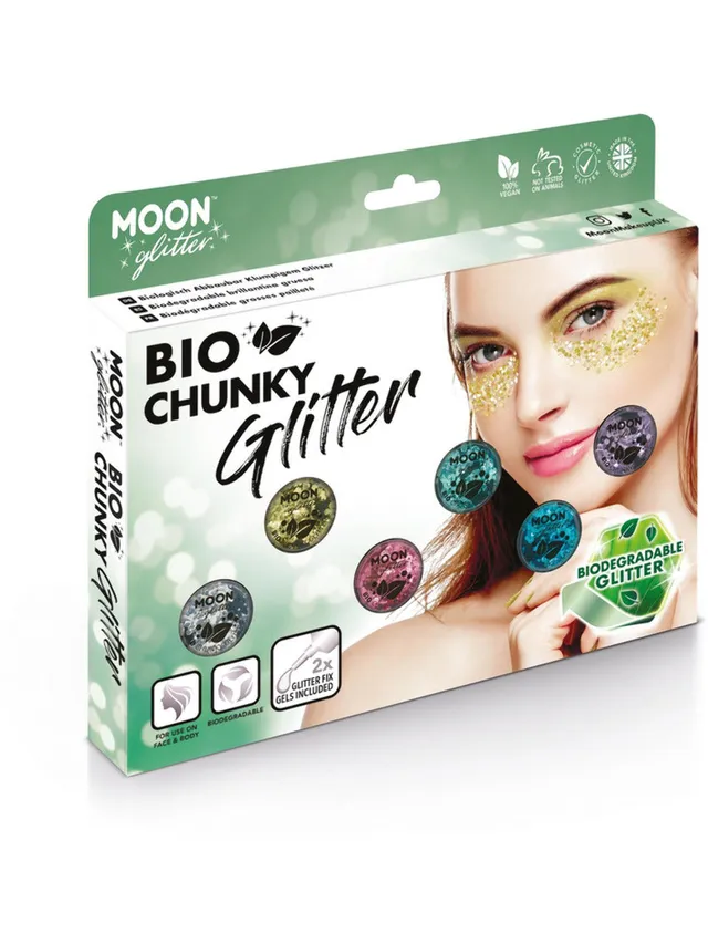 smiffys-makeup-fx-moon-glitter-bio-chunky-glitzer-3g image 1