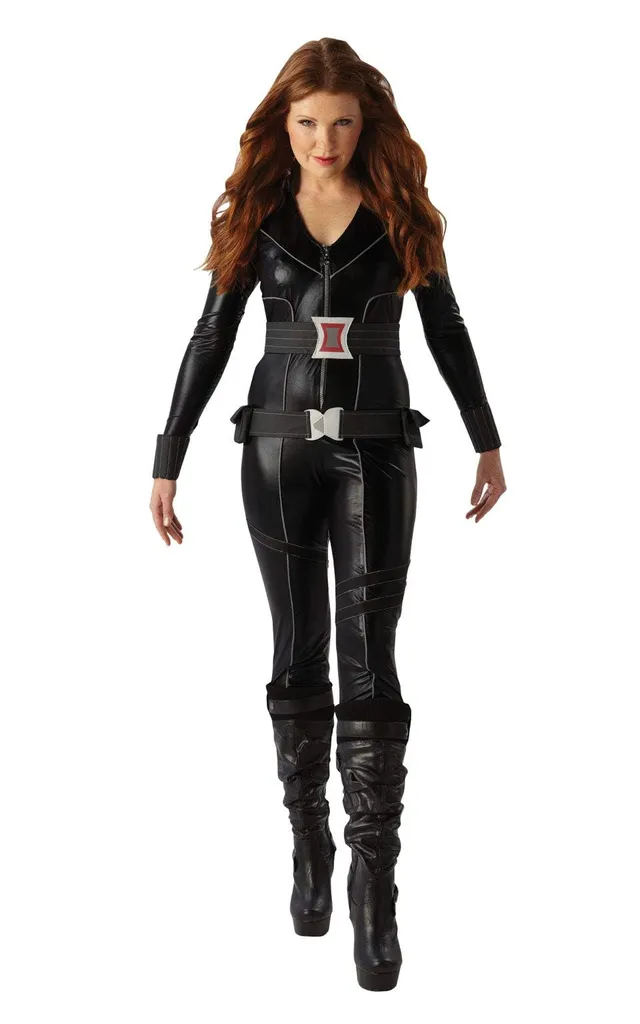 rubie-s-deluxe-black-widow-damenkost-m-gr-e-m-jumpsuit image 1
