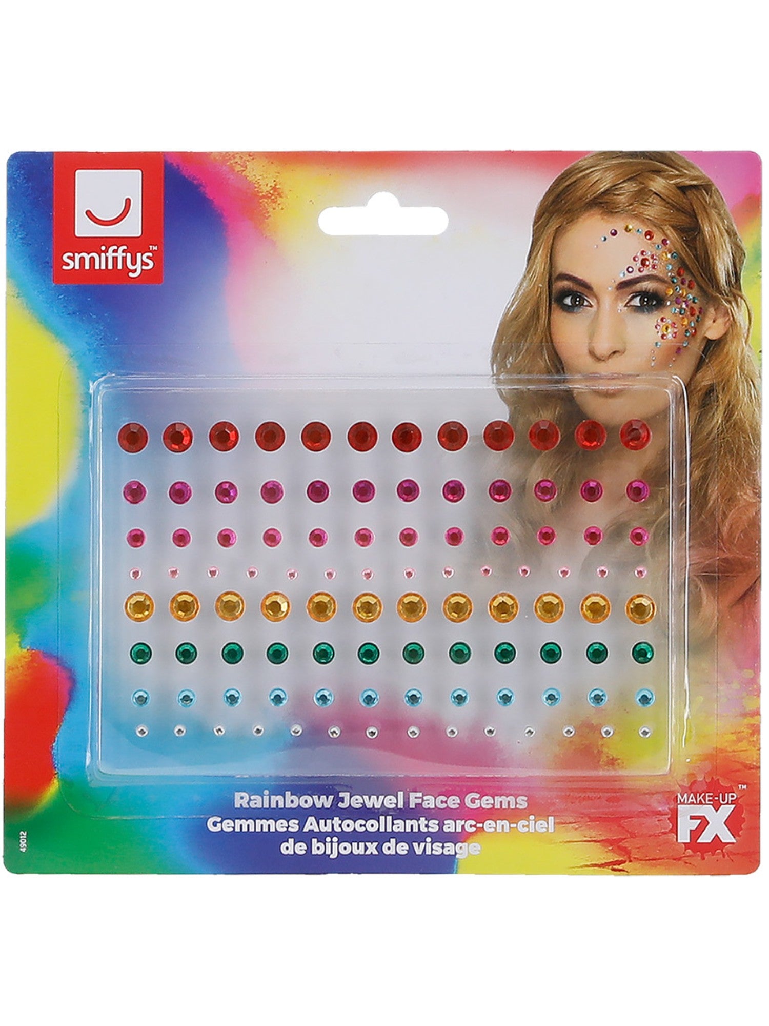 smiffys-fever-rainbow-jewel-face-gems-100-stk-bunt image 4