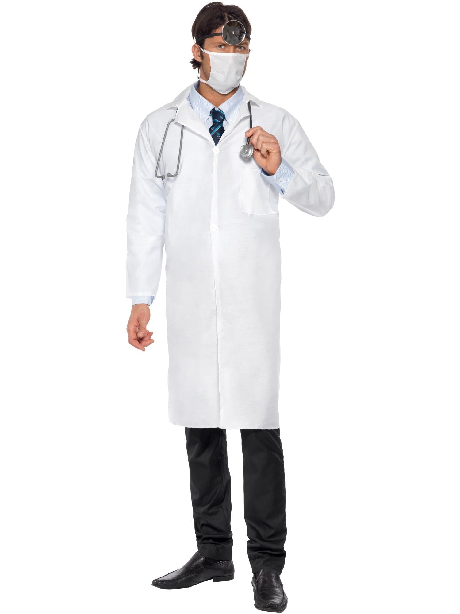 smiffys-fever-doctor-s-arzt-kost-m-kittel-maske-wei-m-2xl image 4
